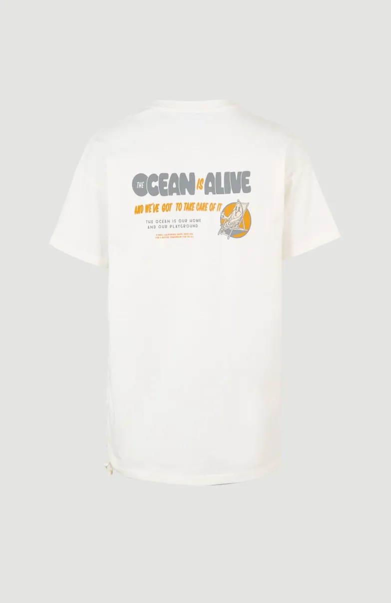 Stream Adjustable Long T-shirt | Snow White