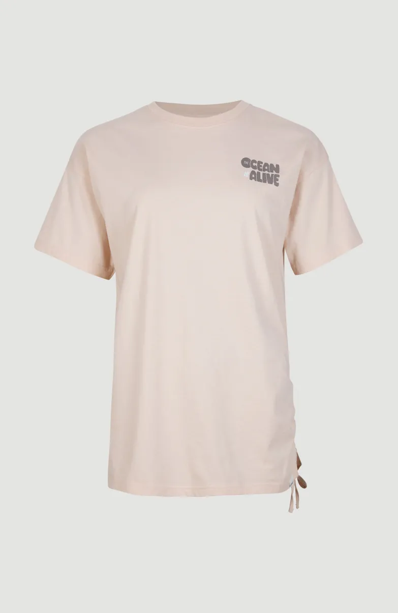 Stream Adjustable Long T-shirt | Peach Whip
