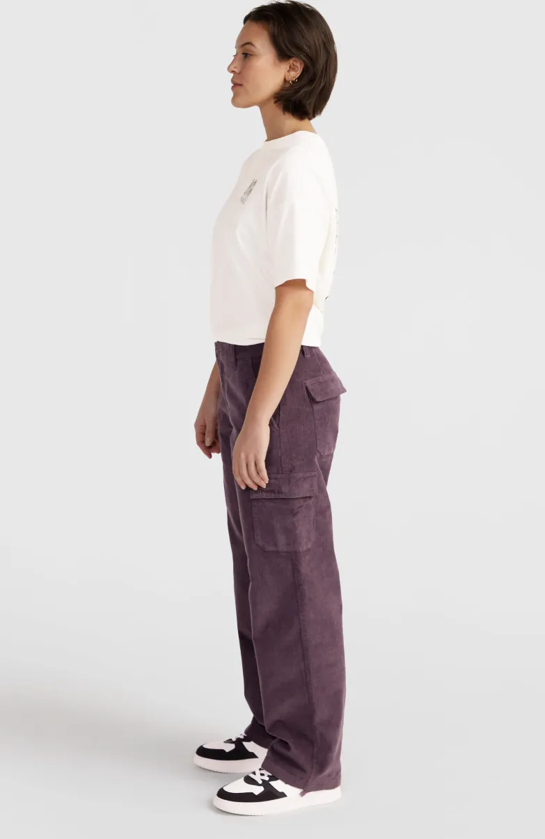 Surf Heroes Cord Cargobroek | Mauve Miracle