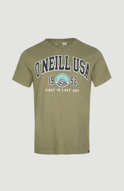 Surf State T-shirt | Deep Lichen Green