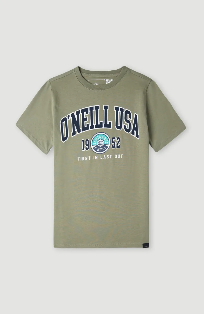 Surf State T-shirt | Deep Lichen Green