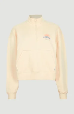 Sweater Bunji Met Halve Rits | Bleached Sand