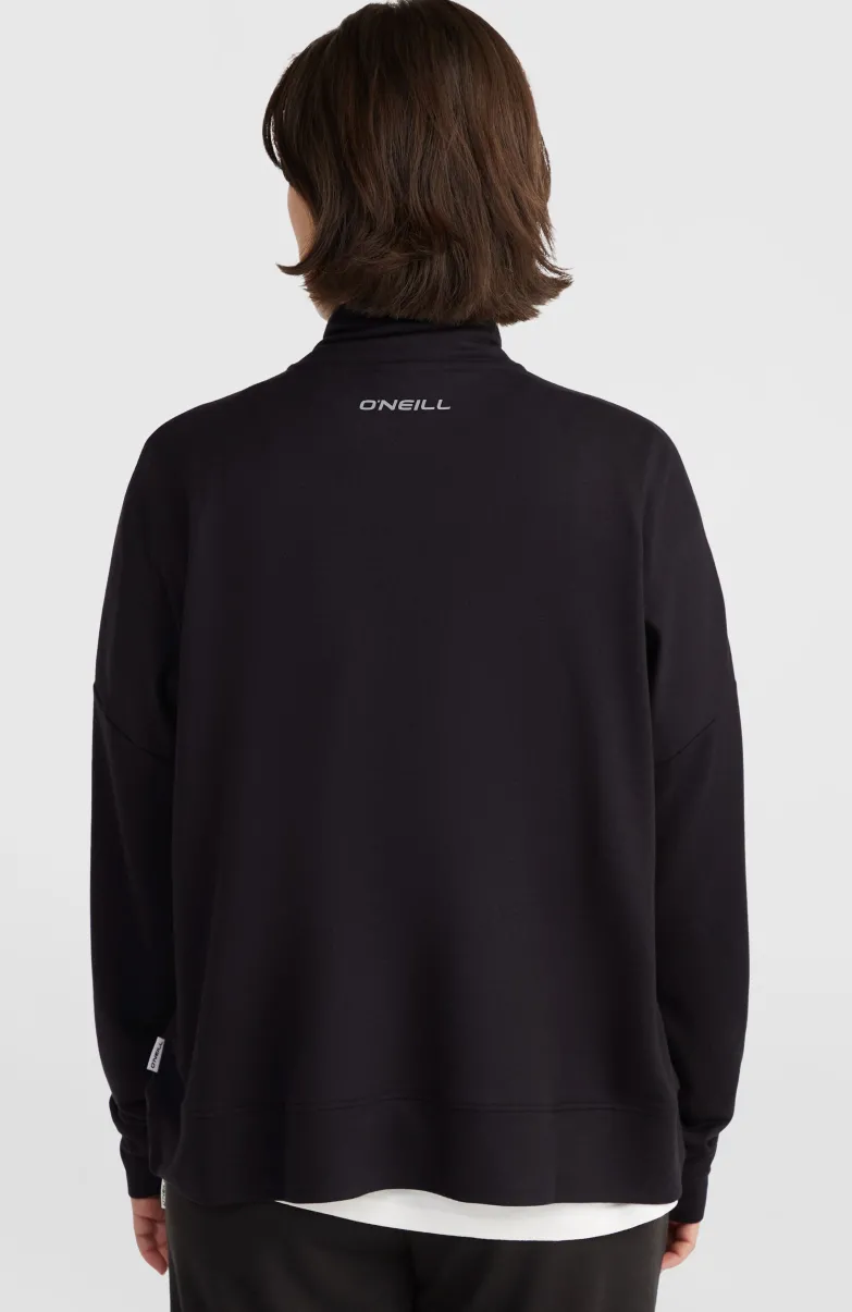 Sweater Met Halve Rits | Black Out
