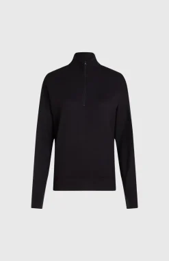 Sweater Met Halve Rits | Black Out