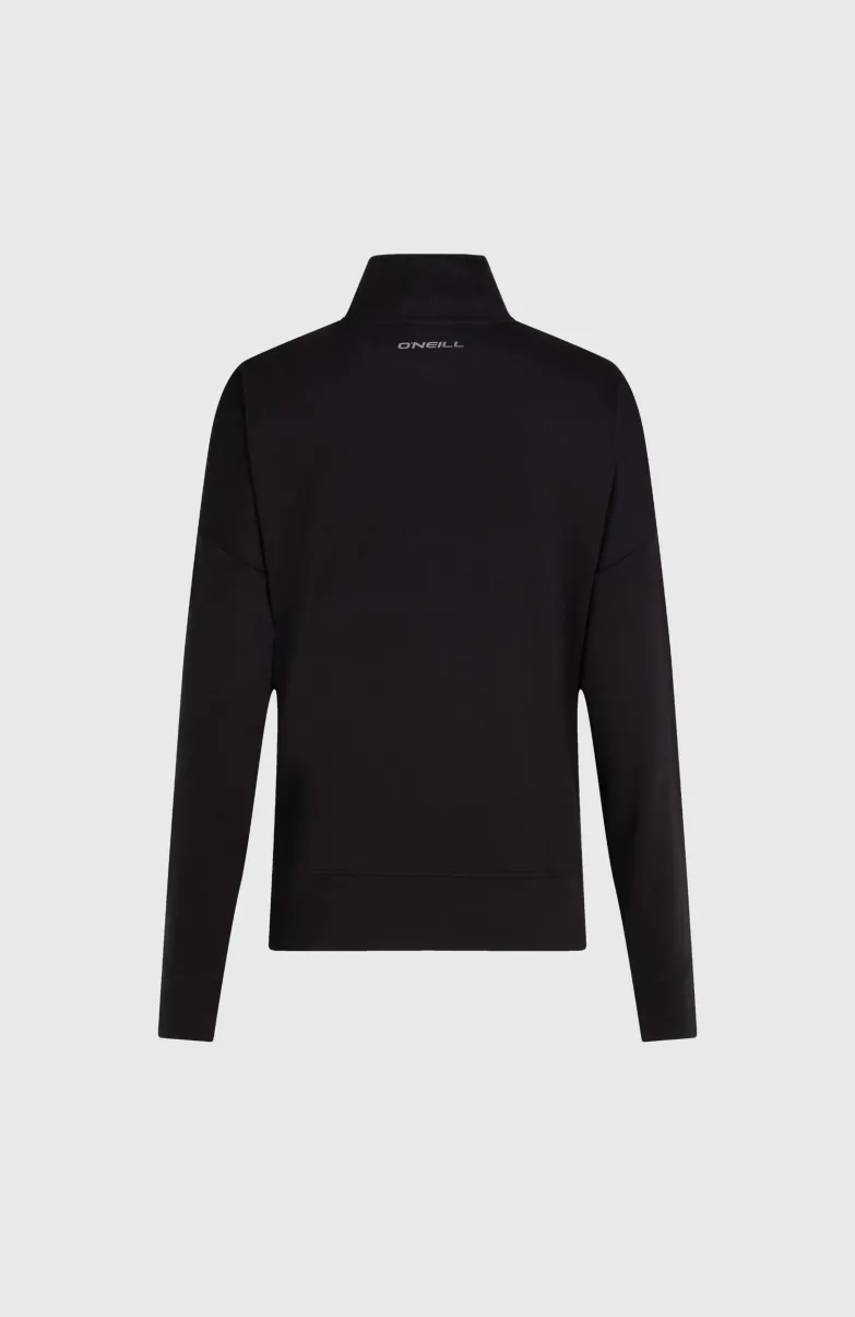 Sweater Met Halve Rits | Black Out