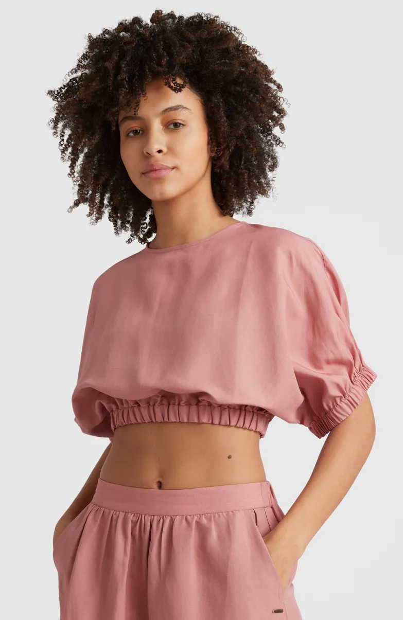 Top Tidda Woven | Ash Rose