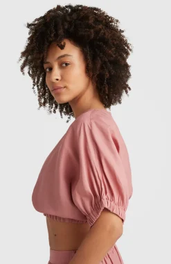 Top Tidda Woven | Ash Rose