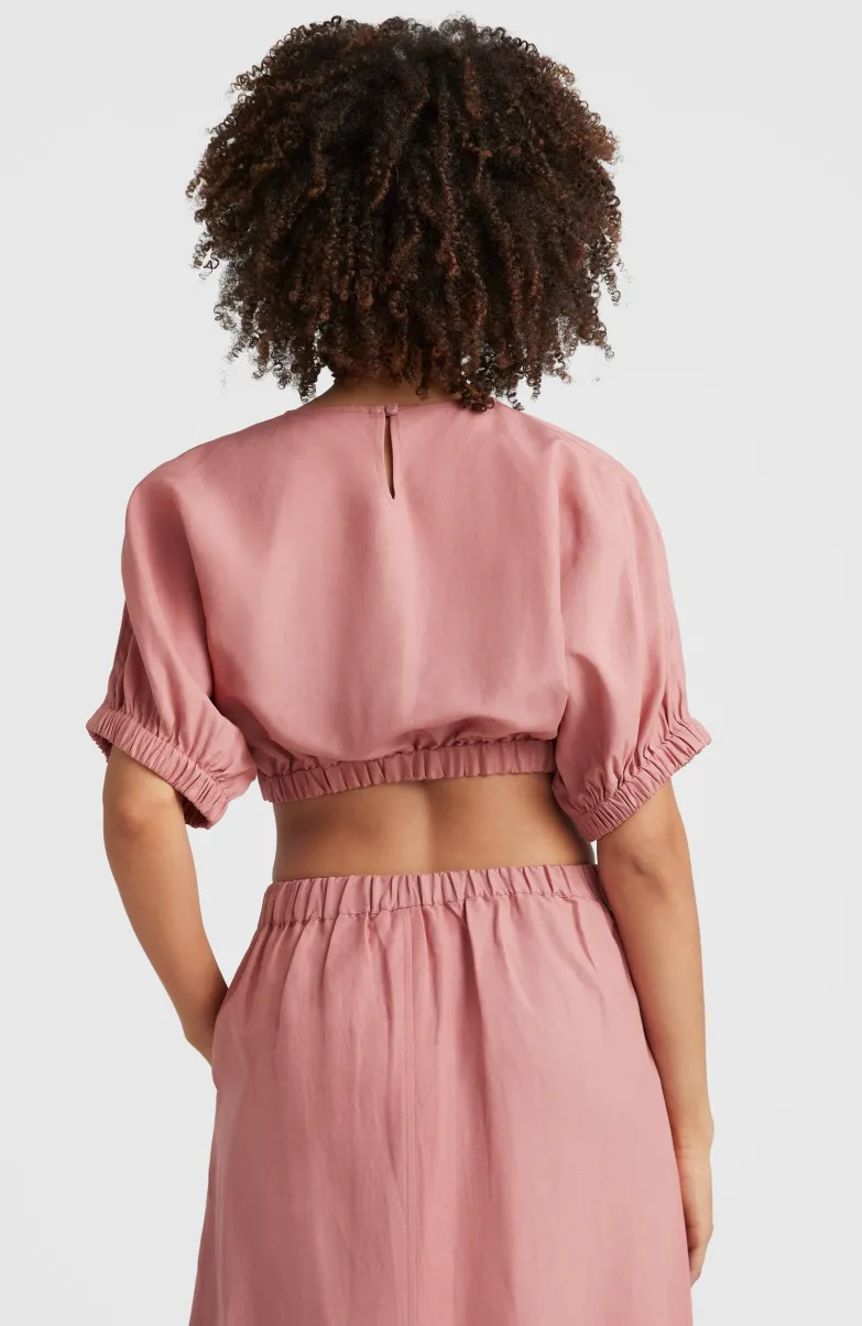 Top Tidda Woven | Ash Rose