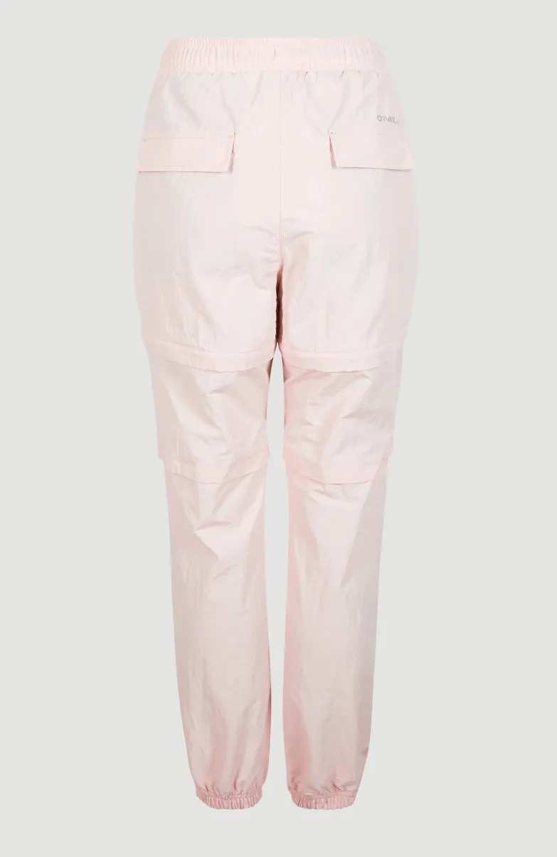 Tour Convertible High-Waist Zip Broek | Peach Whip