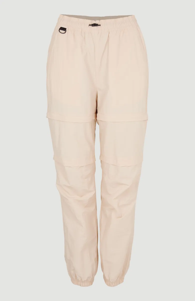 Tour Convertible High-Waist Zip Broek | Peach Whip