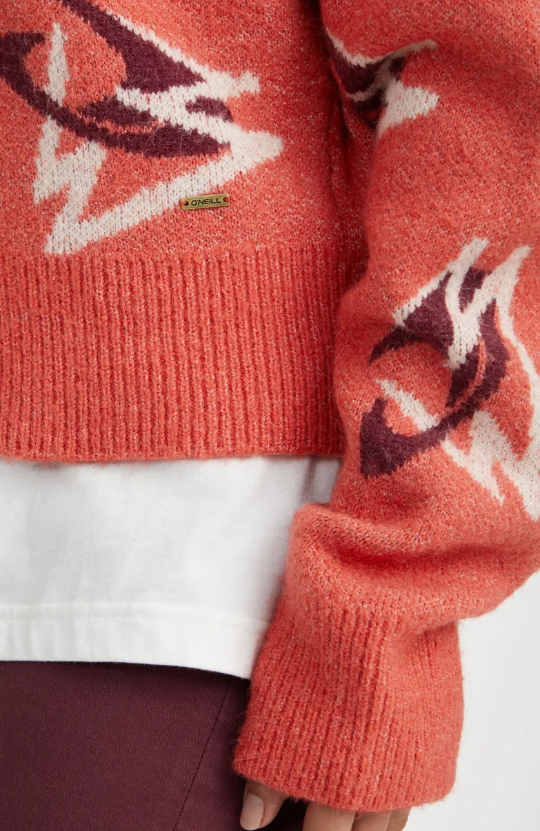 Trui Anchorage Knit | Red Knit Mountains