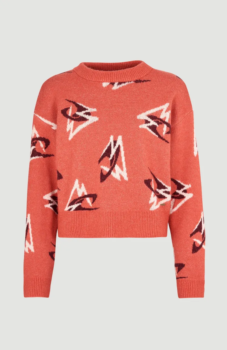 Trui Anchorage Knit | Red Knit Mountains