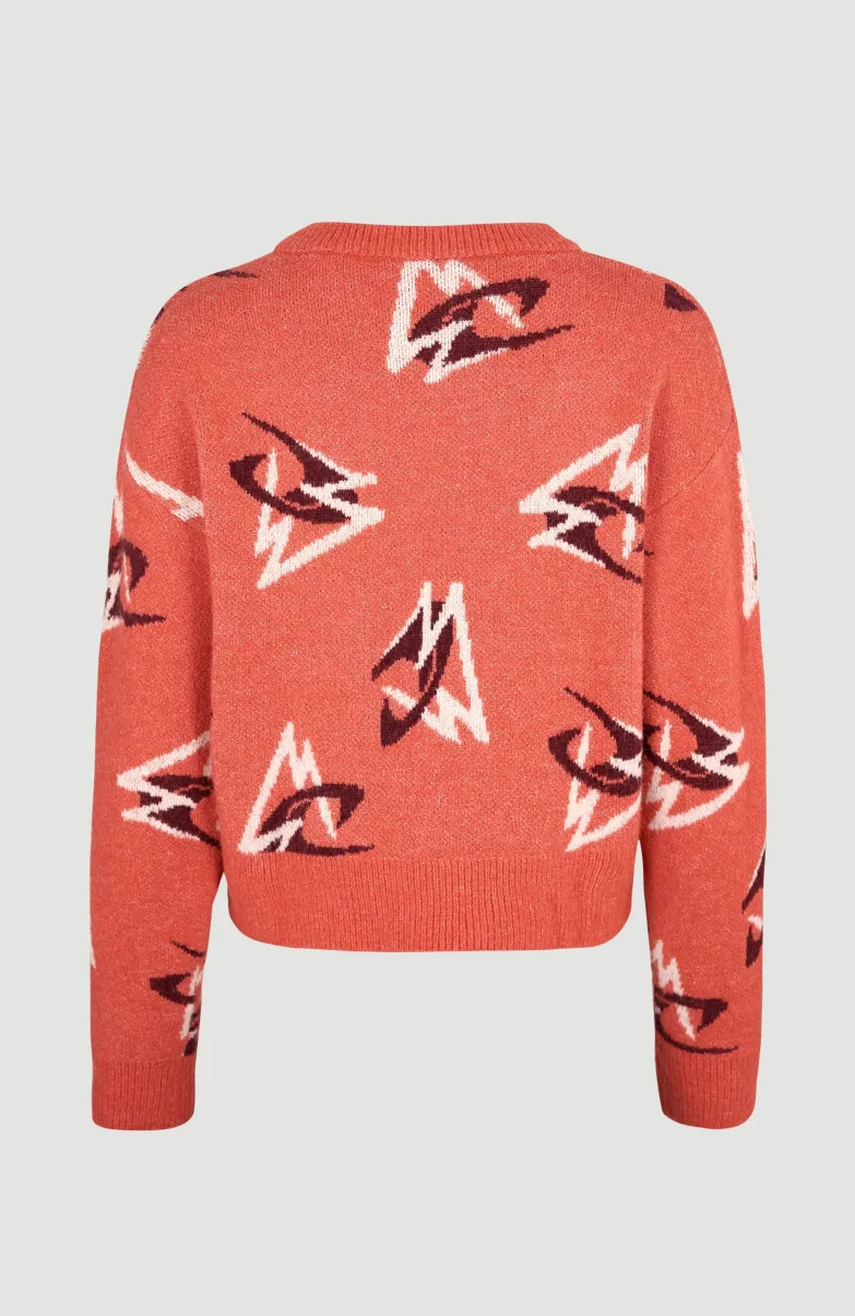 Trui Anchorage Knit | Red Knit Mountains