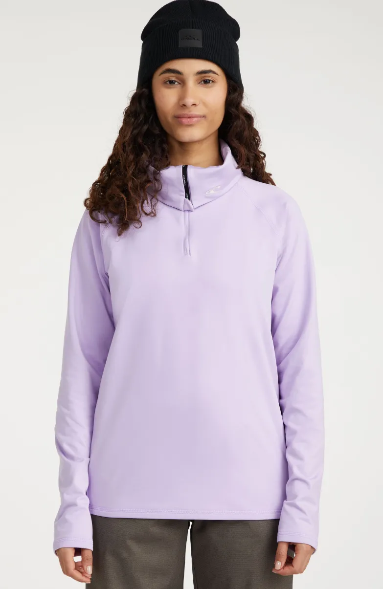 Trui Clime Fleece Met Halve Rits | Purple Rose