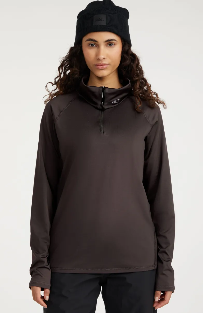 Trui Clime Fleece Met Halve Rits | Raven
