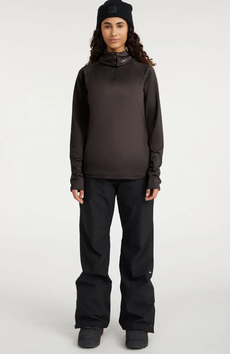 Trui Clime Fleece Met Halve Rits | Raven