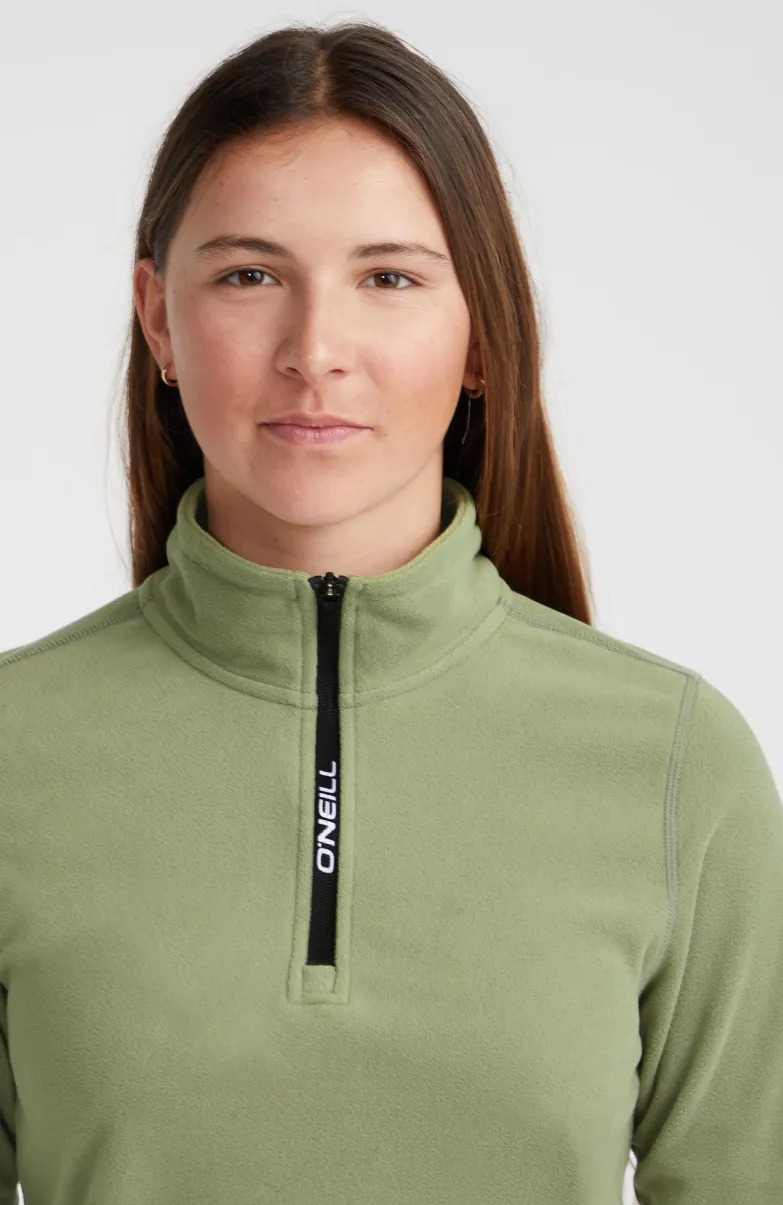 Trui Jack's Fleece Met Halve Rits | Deep Lichen Green