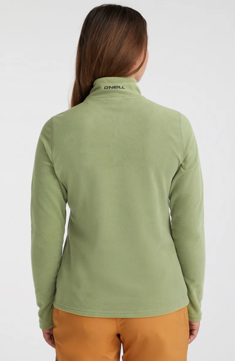 Trui Jack's Fleece Met Halve Rits | Deep Lichen Green