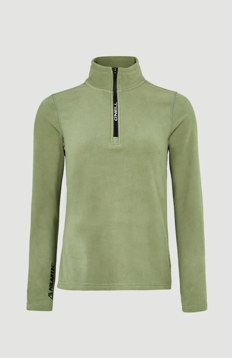 Trui Jack's Fleece Met Halve Rits | Deep Lichen Green