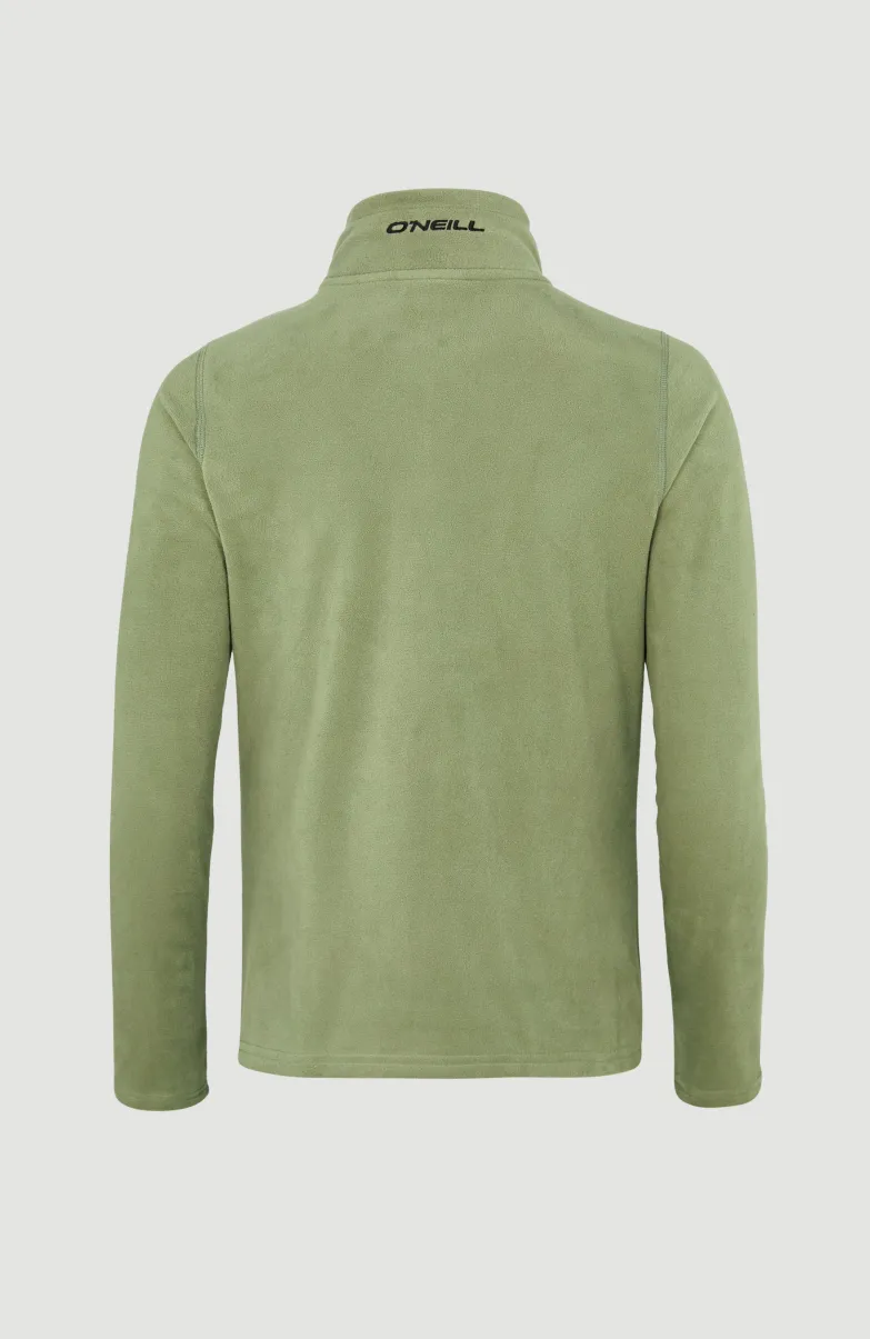Trui Jack's Fleece Met Halve Rits | Deep Lichen Green