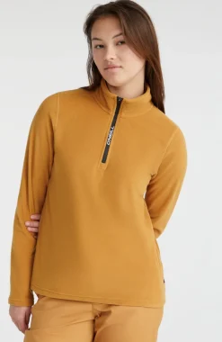 Trui Jack's Fleece Met Halve Rits | Rich Caramel