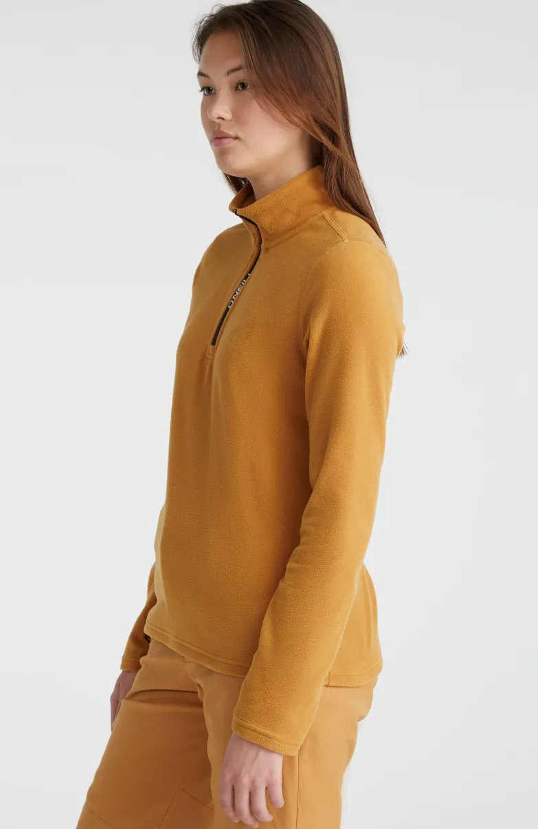 Trui Jack's Fleece Met Halve Rits | Rich Caramel