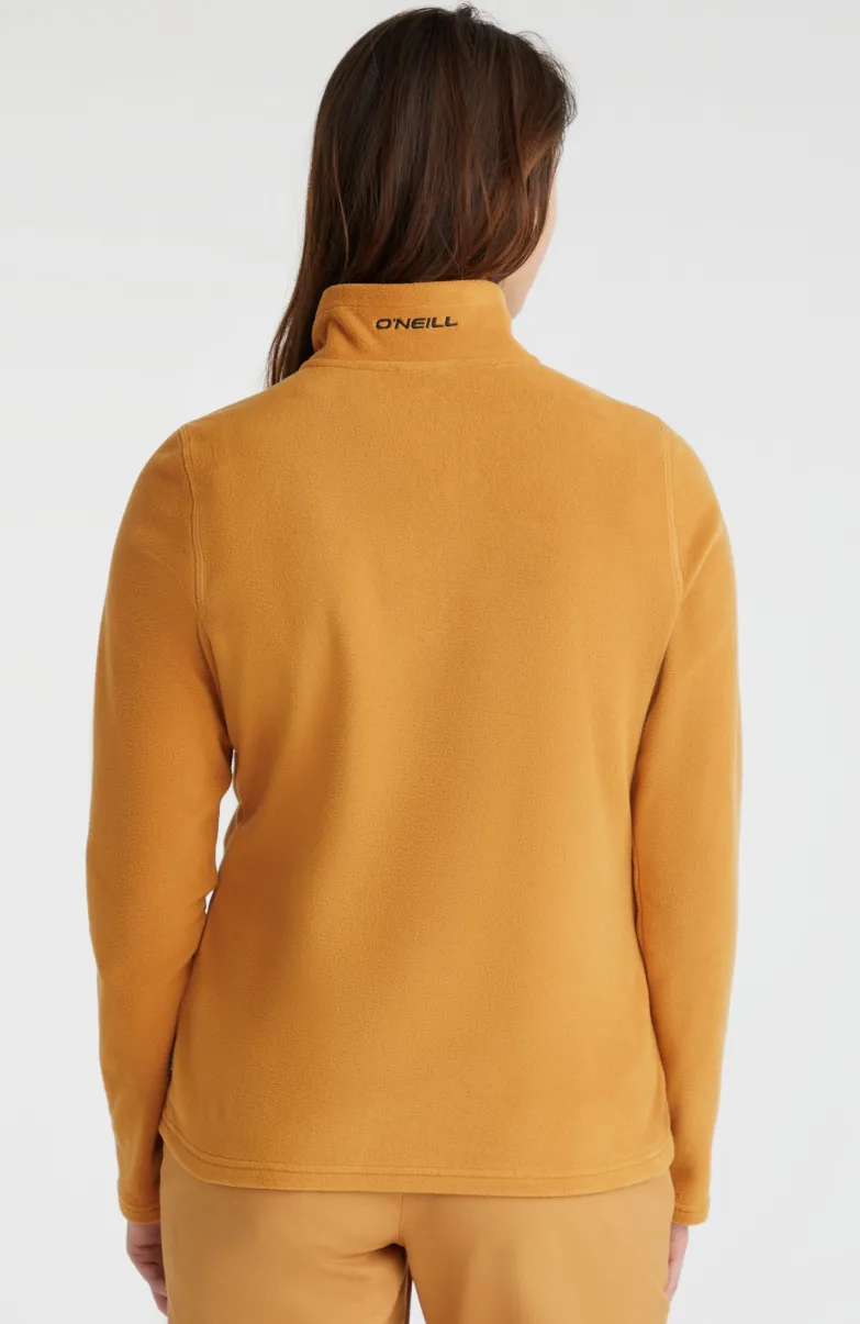 Trui Jack's Fleece Met Halve Rits | Rich Caramel