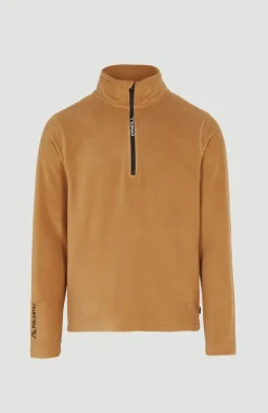 Trui Jack's Fleece Met Halve Rits | Rich Caramel