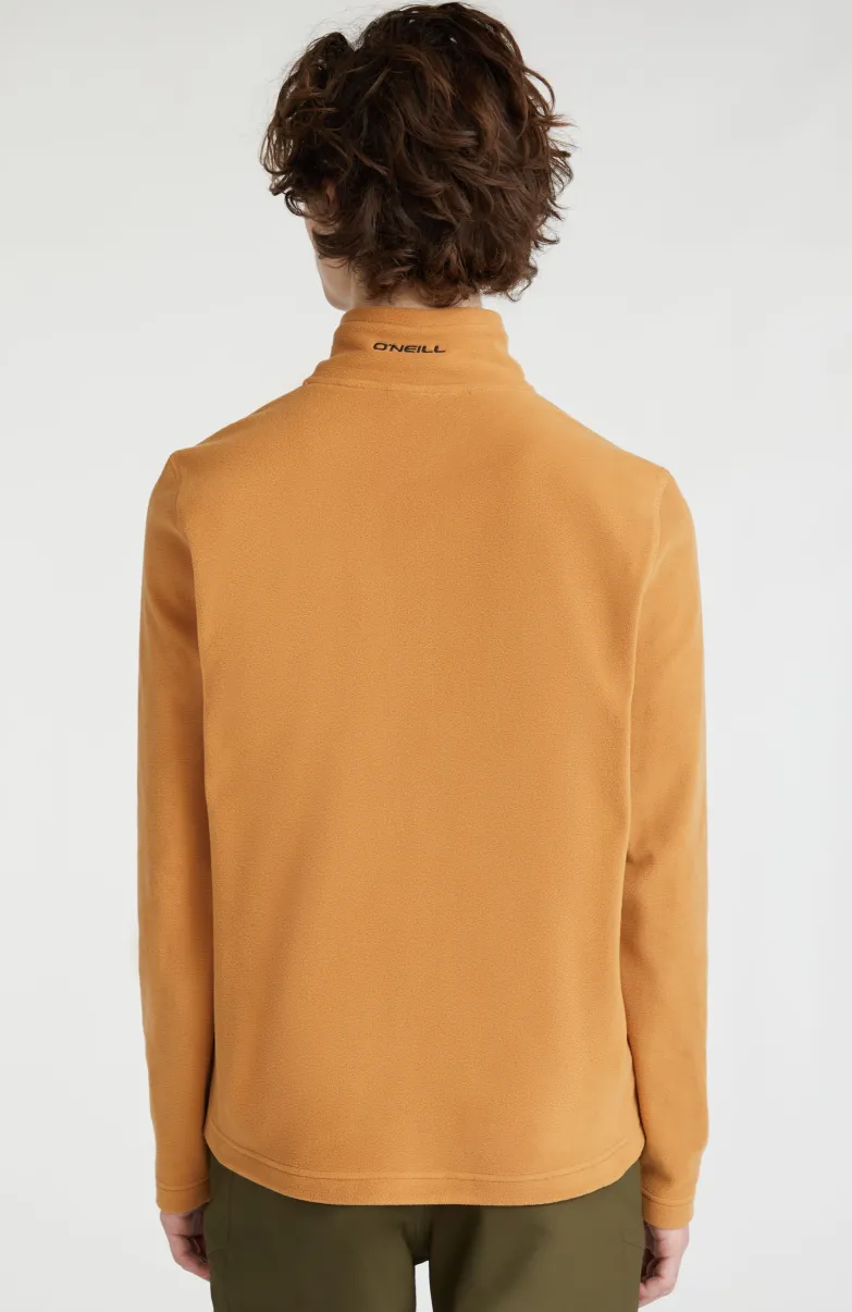 Trui Jack's Fleece Met Halve Rits | Rich Caramel