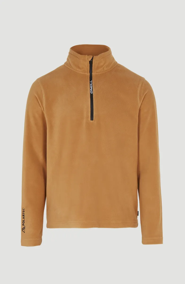 Trui Jack's Fleece Met Halve Rits | Rich Caramel