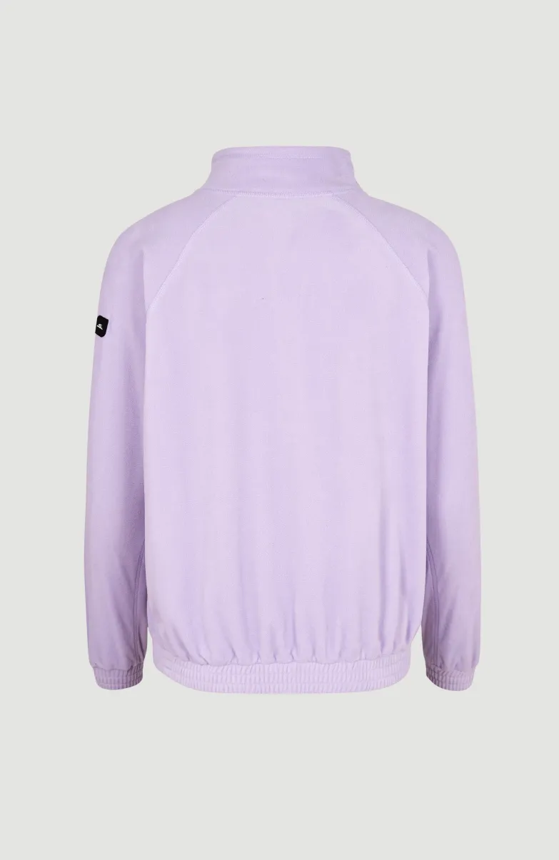 Trui O'Riginals Fleece Met Halve Rits | Purple Rose