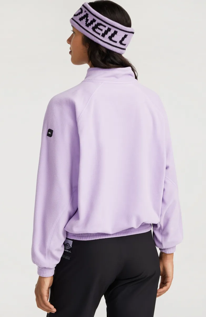 Trui O'Riginals Fleece Met Halve Rits | Purple Rose