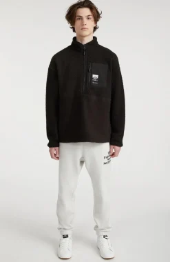 Trui Surf Heroes Fleece Met Halve Rits | Black Out