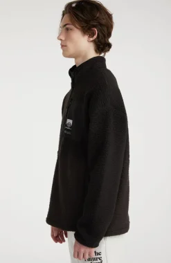 Trui Surf Heroes Fleece Met Halve Rits | Black Out