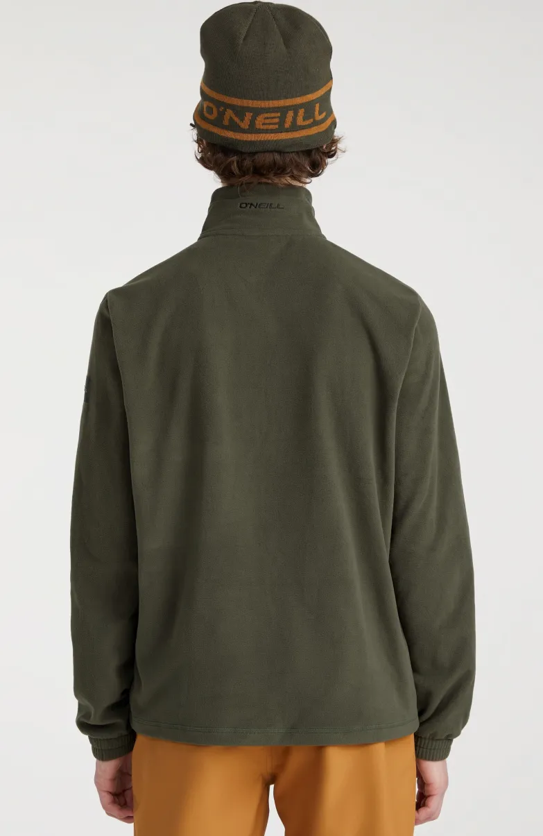 Trui Utility Light Fleece Met Halve Rits | Forest Night