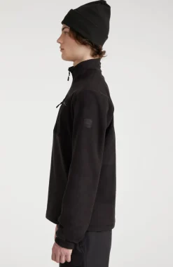Trui Utility Light Fleece Met Halve Rits | Black Out