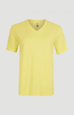 T-shirt Essentials Met V-hals | Sunshine