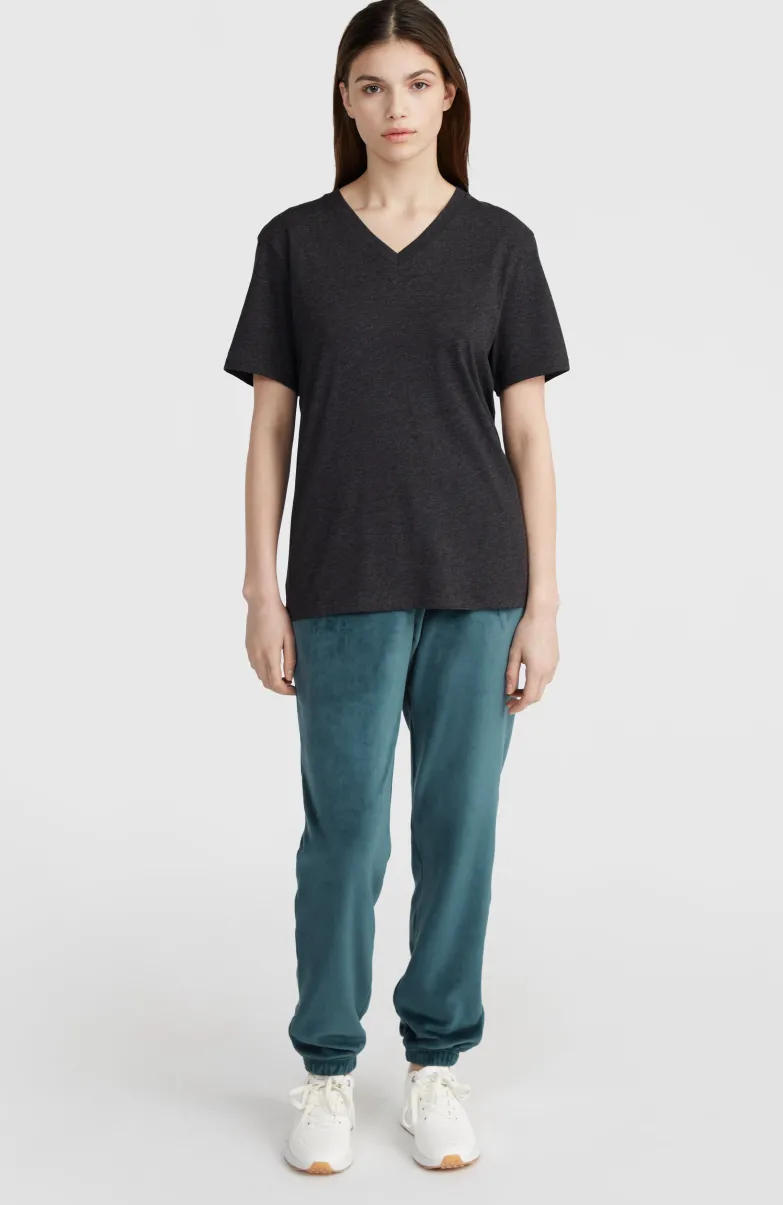 T-shirt Essentials Met V-hals | Black Out