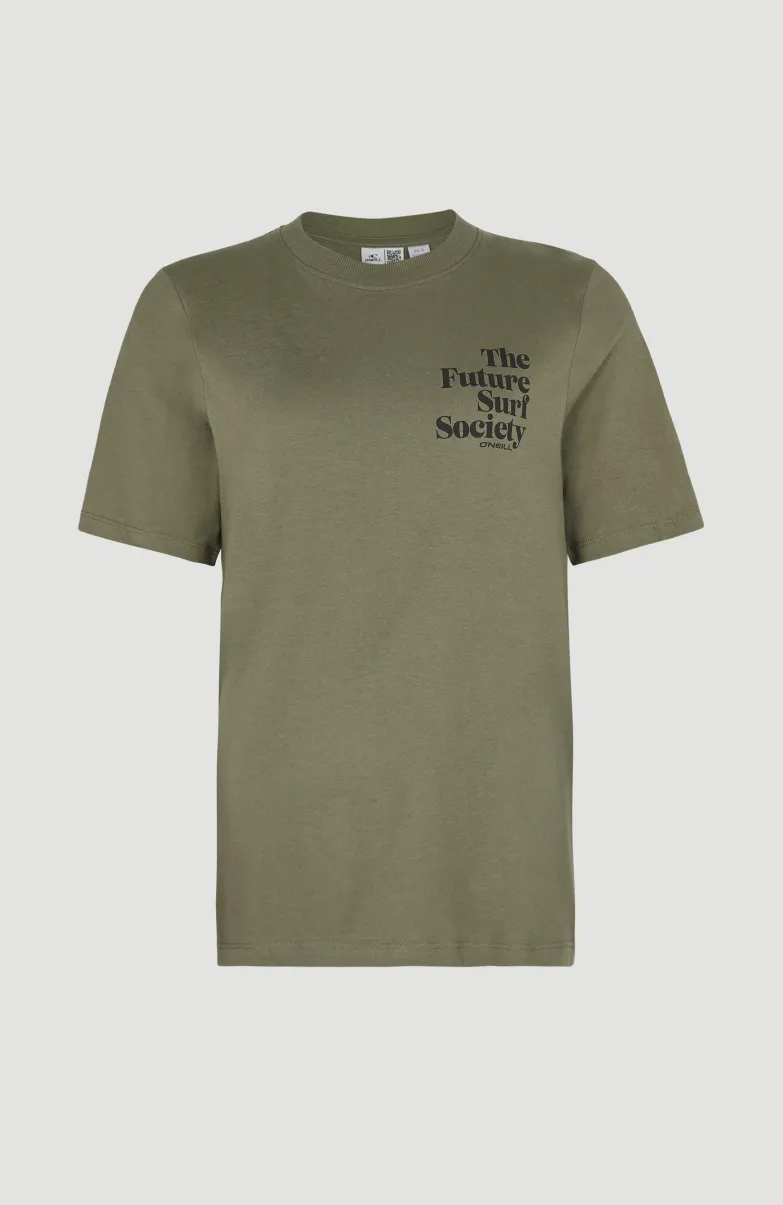 T-shirt Future Surf Society | Deep Lichen Green