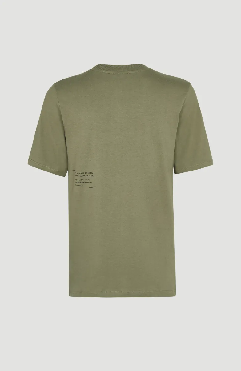 T-shirt Future Surf Society | Deep Lichen Green