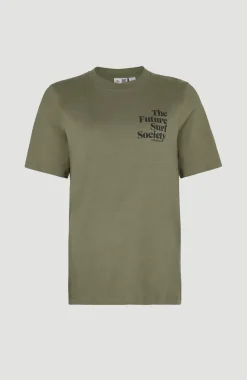 T-shirt Future Surf Society | Deep Lichen Green
