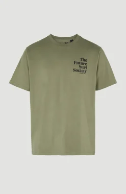 T-shirt Future Surf Society | Deep Lichen Green