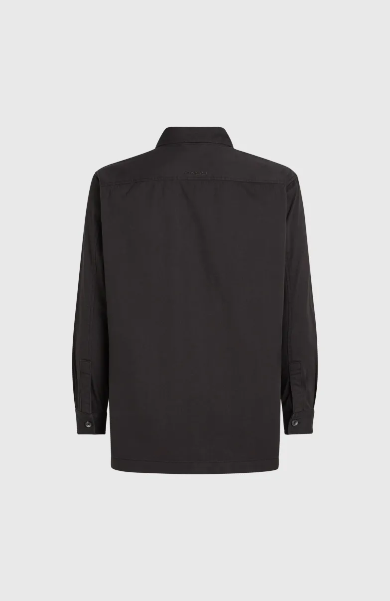 Twill Overshirt | Black Out