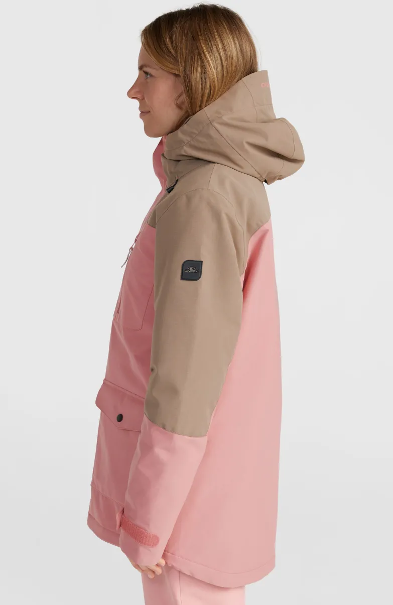 Utility Hybrid Wintersportjas | Genuine Pink Colour Block