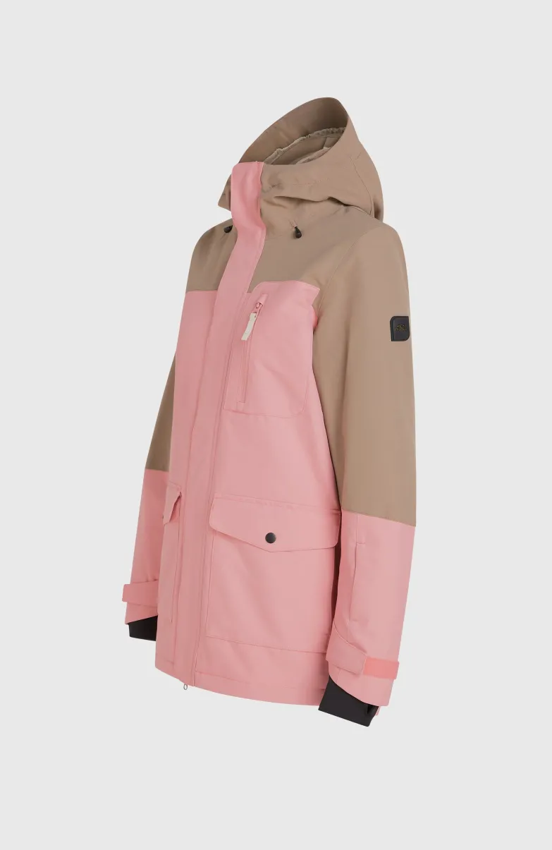 Utility Hybrid Wintersportjas | Genuine Pink Colour Block