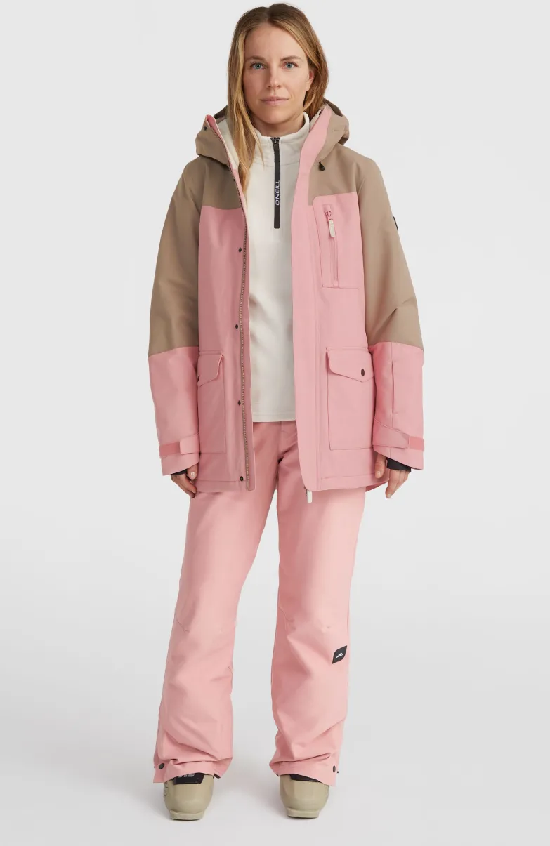 Utility Hybrid Wintersportjas | Genuine Pink Colour Block