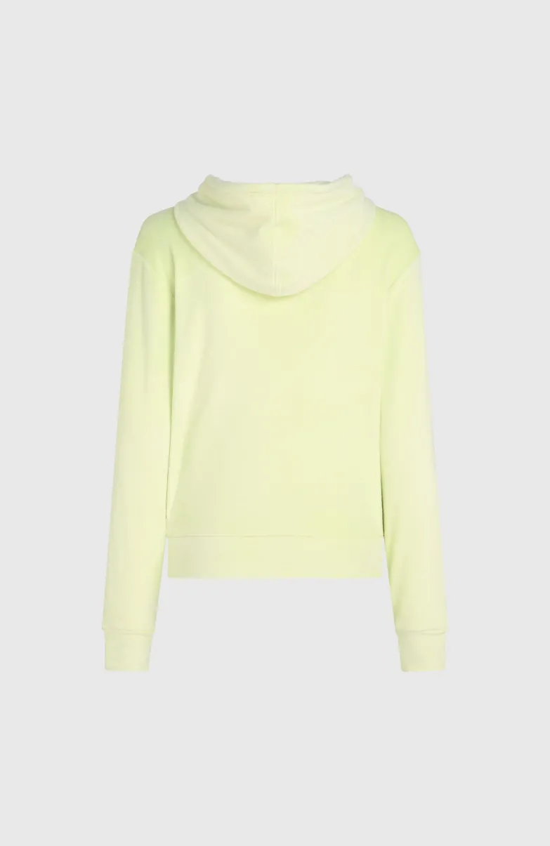Velour Fleecehoodie | Lime Wash