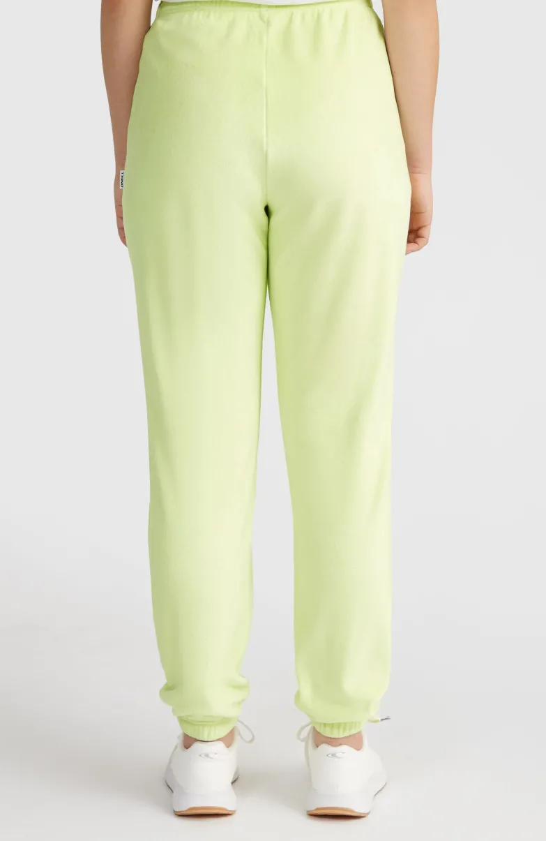 Velour Joggingbroek | Lime Wash