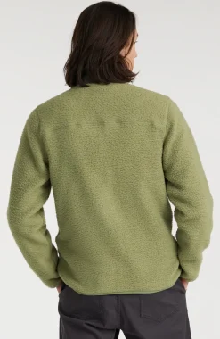 Vest High-Pile Fleece | Deep Lichen Green