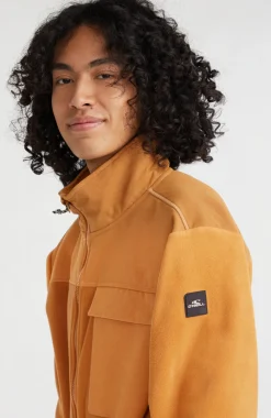 Vest Utility Heavy Fleece | Rich Caramel